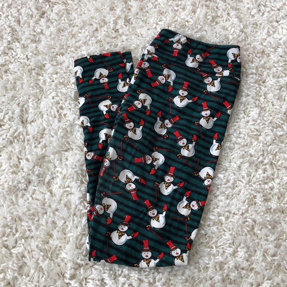 LuLaRoe TC Snowman Leggings